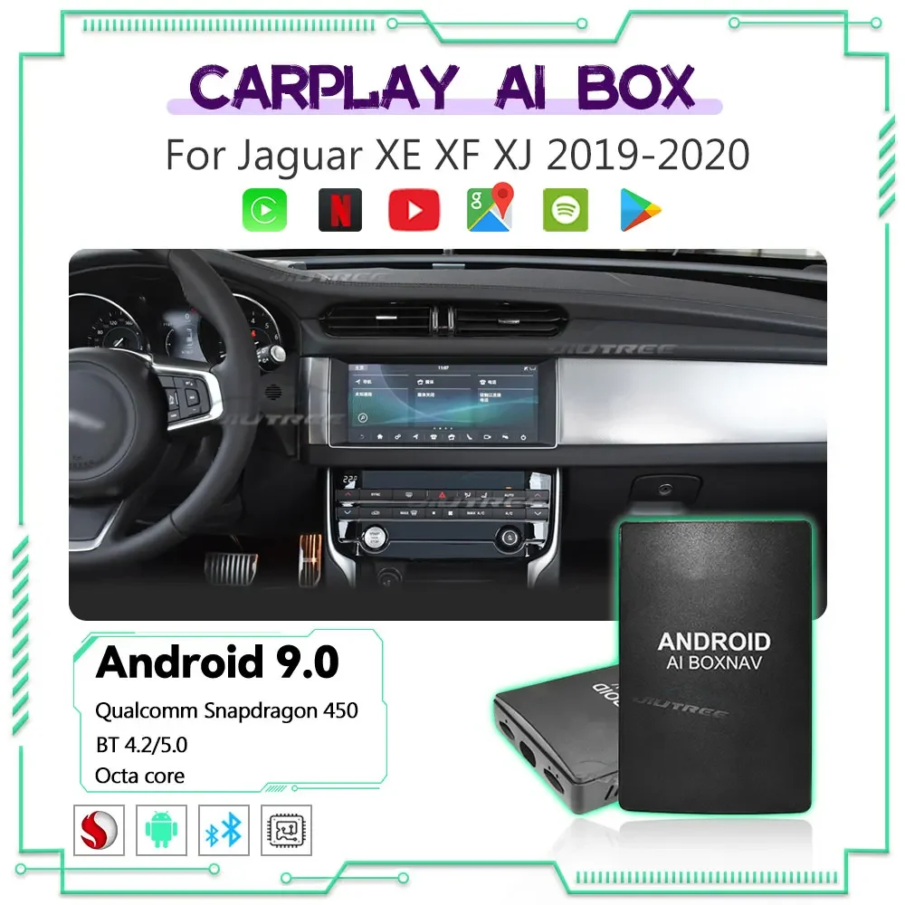 

Multimedia Carplay Ai Box For Jaguar XE XF XJ 2019-2020 Car Radio Player Smart Adpater Box Wireless Mirror link Netflix Yotube