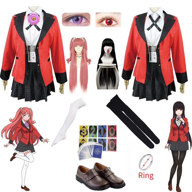 Косплей костюмы аниме Kakegurui Yumeko Jabami японская школьная униформа для девочек