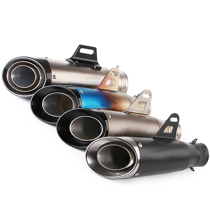 51mm 60mm Universal Motorcycle Exhaust Muffler Steel Pipe escape moto FOR gp project with DB killer gsxr 750 CBR10000 Z1000