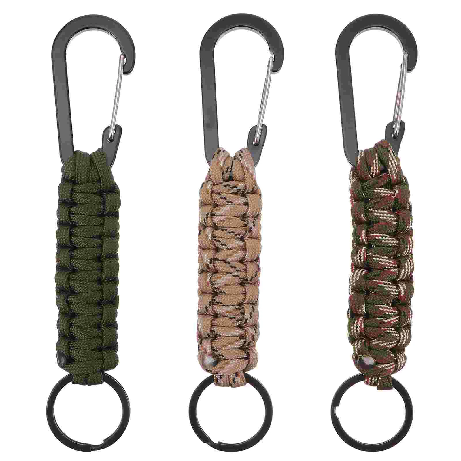 

3pcs Professional Reusable Key Ring Paracord Keychain for Adults