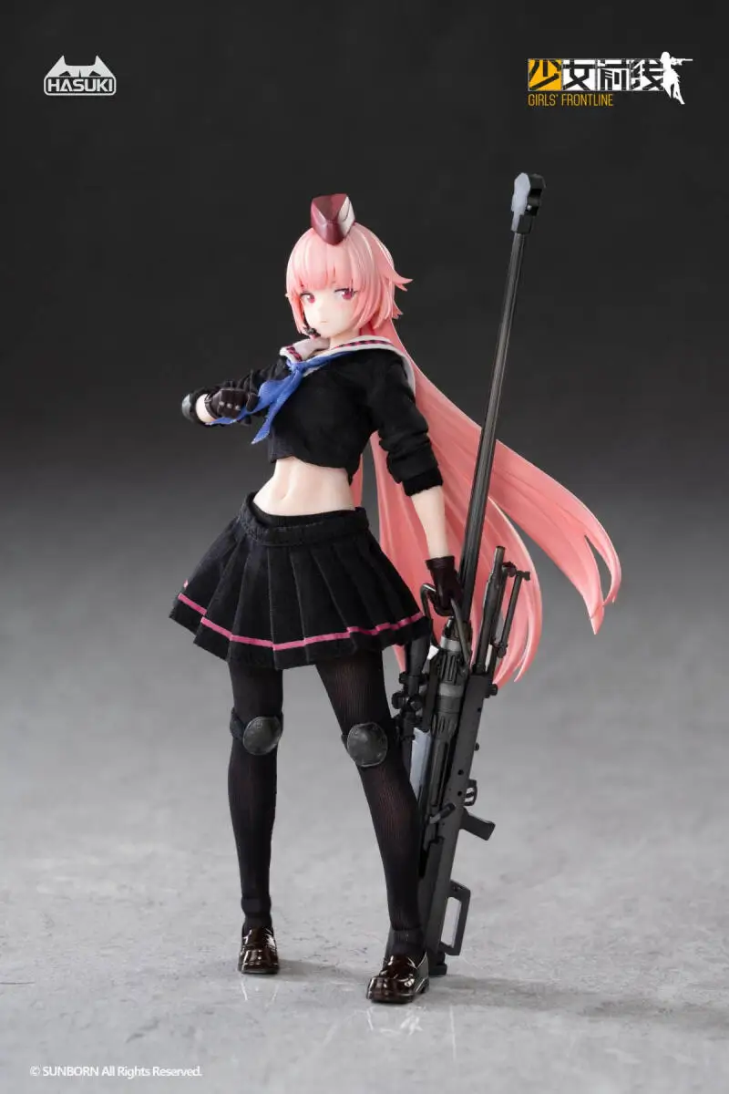 Фото Оригинальная фигурка HASUKI Pocket Art PA011 Girls Frontline NTW-20, аниме-модель, коллекционная игрушка, в наличии. №4