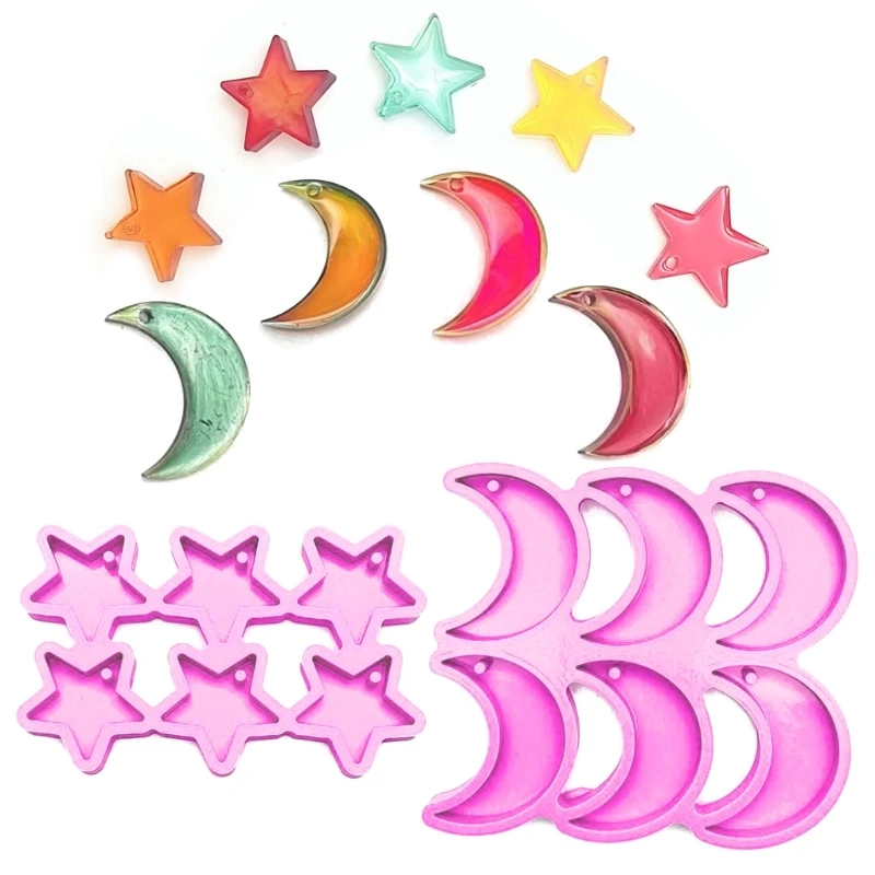 

Star Silicone Resin Mold for Keychain Jewelry Making,DIY Pendant Charms Mold