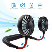 2022 hands free neck fan band usb mini fan neck fan rechargeable portable sports fan light usb desk hand air conditioner cooler