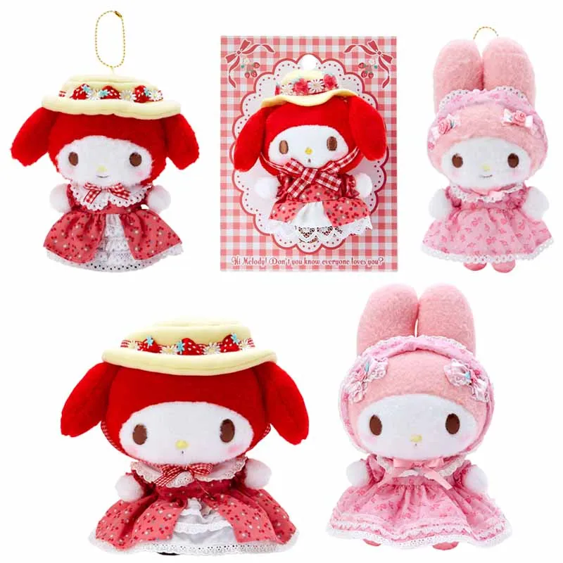 

Sanrioed Оригинальная мягкая плюшевая кукла My Melody серии лимита на день рождения, Успокаивающая игрушка, плюшевая подвесная брошь, украшение, подарок для девочки