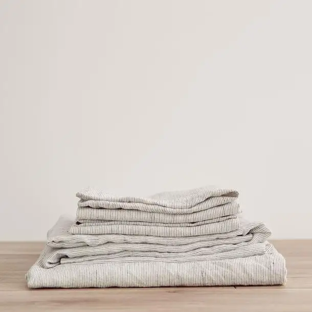 Оптовая продажа стандартный льняной пододеяльник в мелкую клетку цвета Oeko-tex с 1