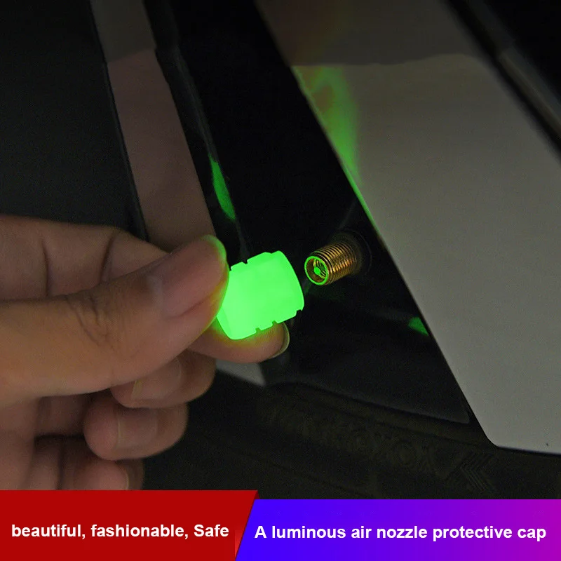 

Автомобильные аксессуары, светящаяся Крышка воздушной форсунки шины, модная защита сопла для модели 3/Y, использование для различных транспортных средств, крышка сопла