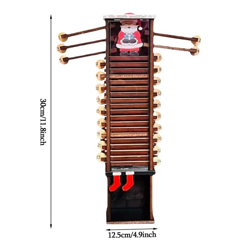 Календарь с Санта-Клаусом деревянное настольное украшение календарь обратным