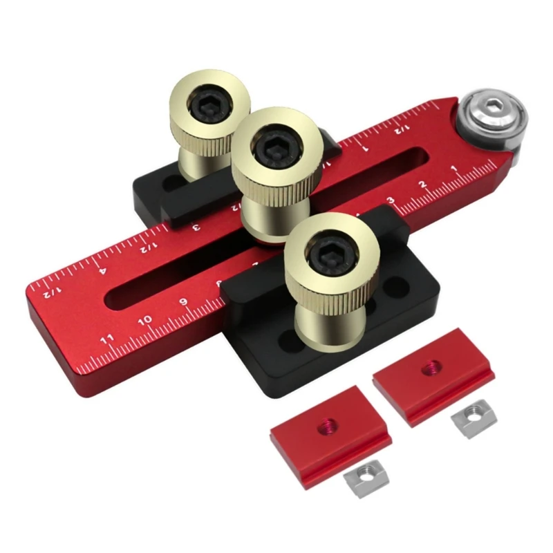

Aluminum Table Jig Adjustable Cutting Limit Precise Woodworking Tool for Stable and Smooth Cuts Auxiliary Tool