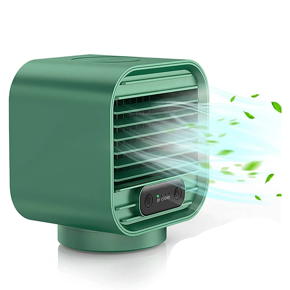 

Portable Air Conditioner, Personal Air Cooler, Rechargeable Mini Desktop Mobile Cooling Fan for Home,Room Green