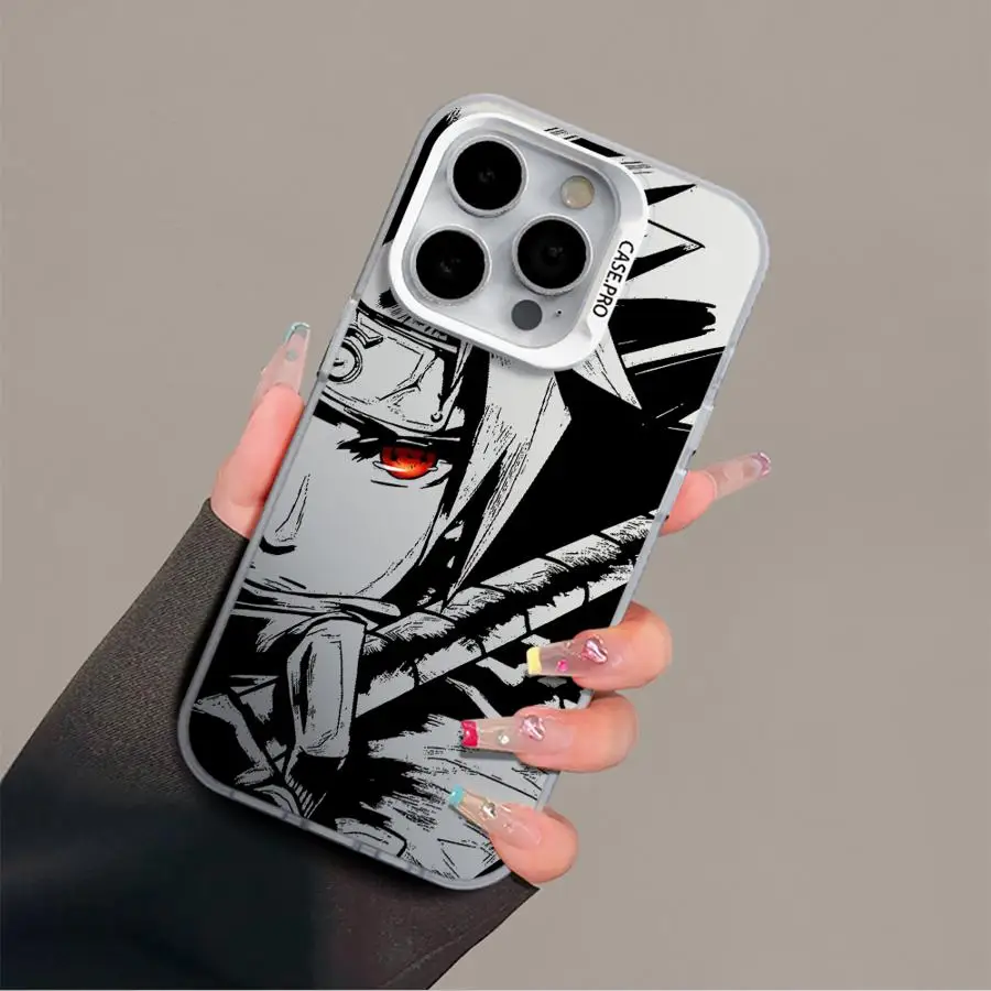 Аниме Sasukes Cool для iPhone 13 Pro 14 Plus 11 12 15 16 Max Мягкий чехол телефона