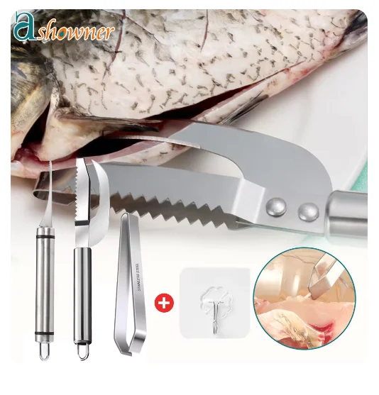 Инструмент для удаления рыбной чешуи нож из нержавеющей стали очистки рыбы