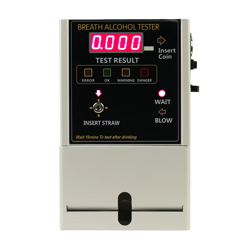 Настенный цифровой алкотестер тестер алкоголя с монетоприемником самый