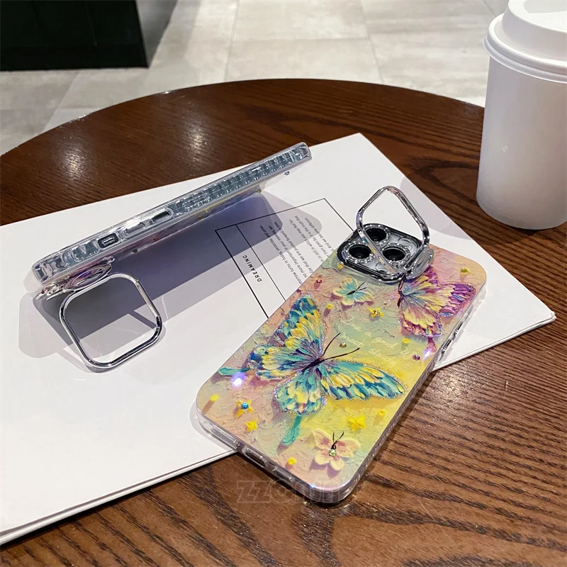 Чехол с милой пандой и фениксом для iPhone 11 12 13 14 15 Pro Max защитная пленка камеры