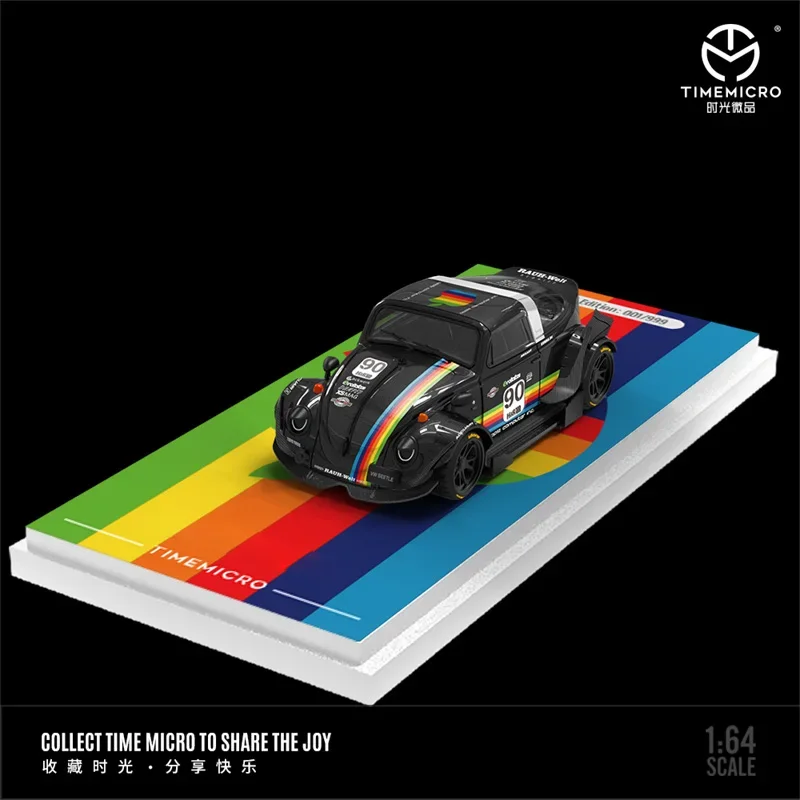 Фото Time Micro 1:64 Белый/Черный Limited999 Литая под давлением модель коллекционной машины №4