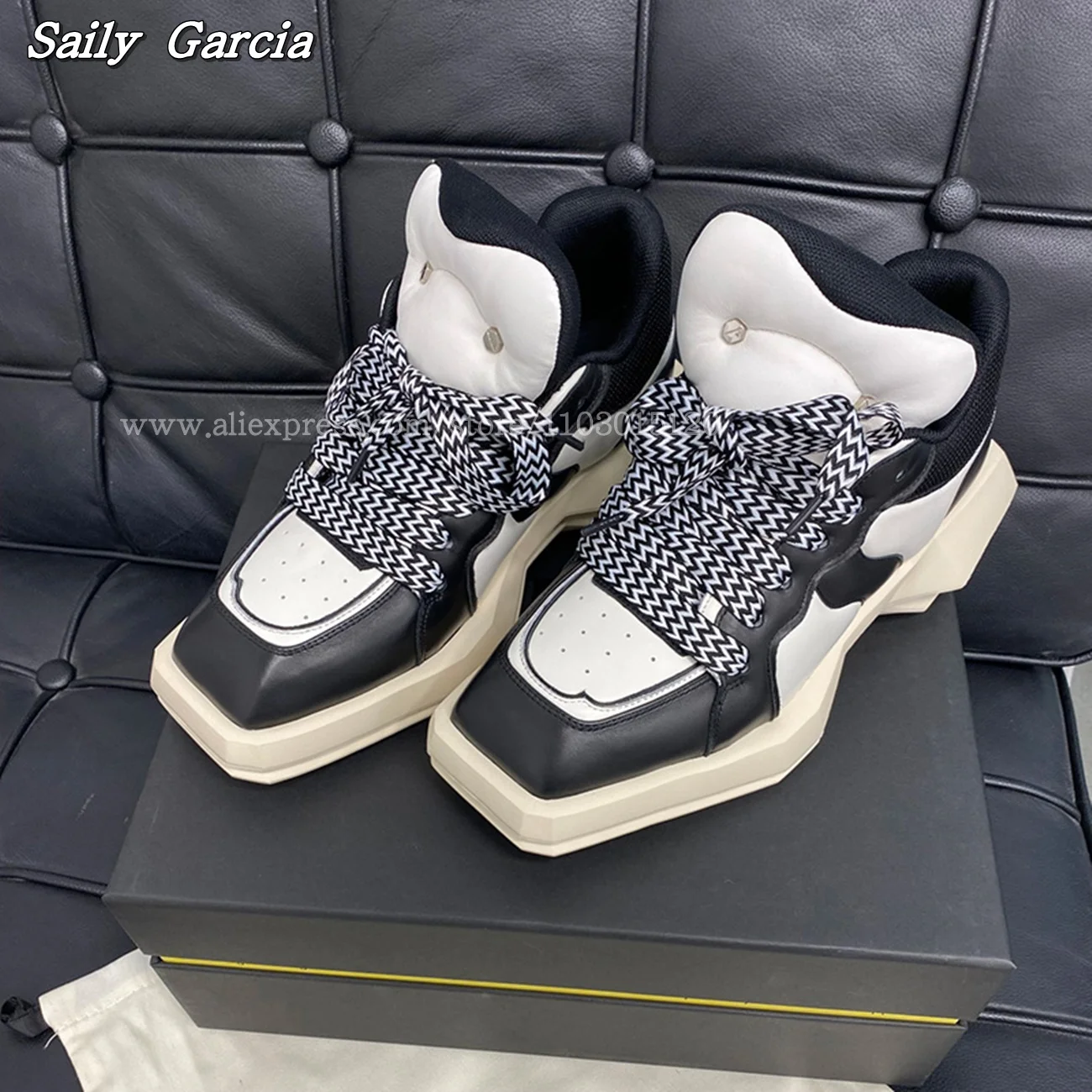 Кроссовки Citywalk кожаные повседневная обувь на массивном каблуке 4 см платформа