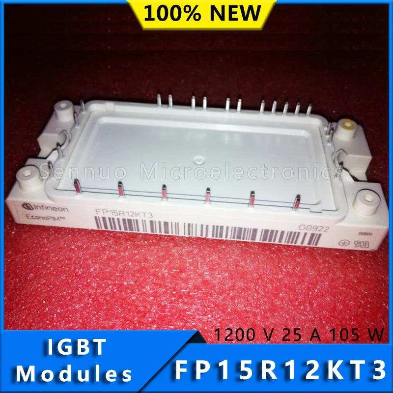 

FP15R12KT3 IGBT модуль, трехфазный инвертор 1200 в 25 а 105 Вт, Крепление Шасси