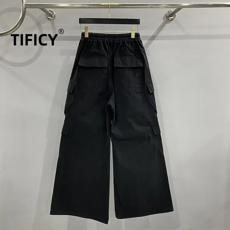 TIFICY High Street Хлопковые брюки Мужская новая рабочая одежда с большими карманами