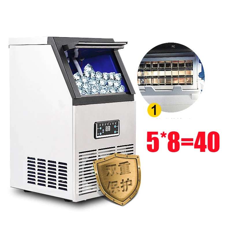 

110v/220v 60KG/24H Ice Makers SK-60FF Commercial Ice Cube Making Machine For Bar,Coffee Shop,Milk Tea Room Ice Cube Maker