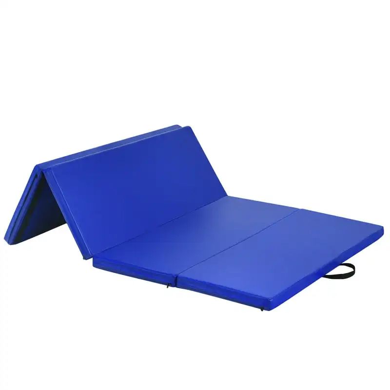 

Ft. x 4 Ft., Folding Gymnastics Tumbling Mat, Thick Panel Gym Fitness Exercise Mat, Navy Gymnastics mat Leotard for girls gymnas