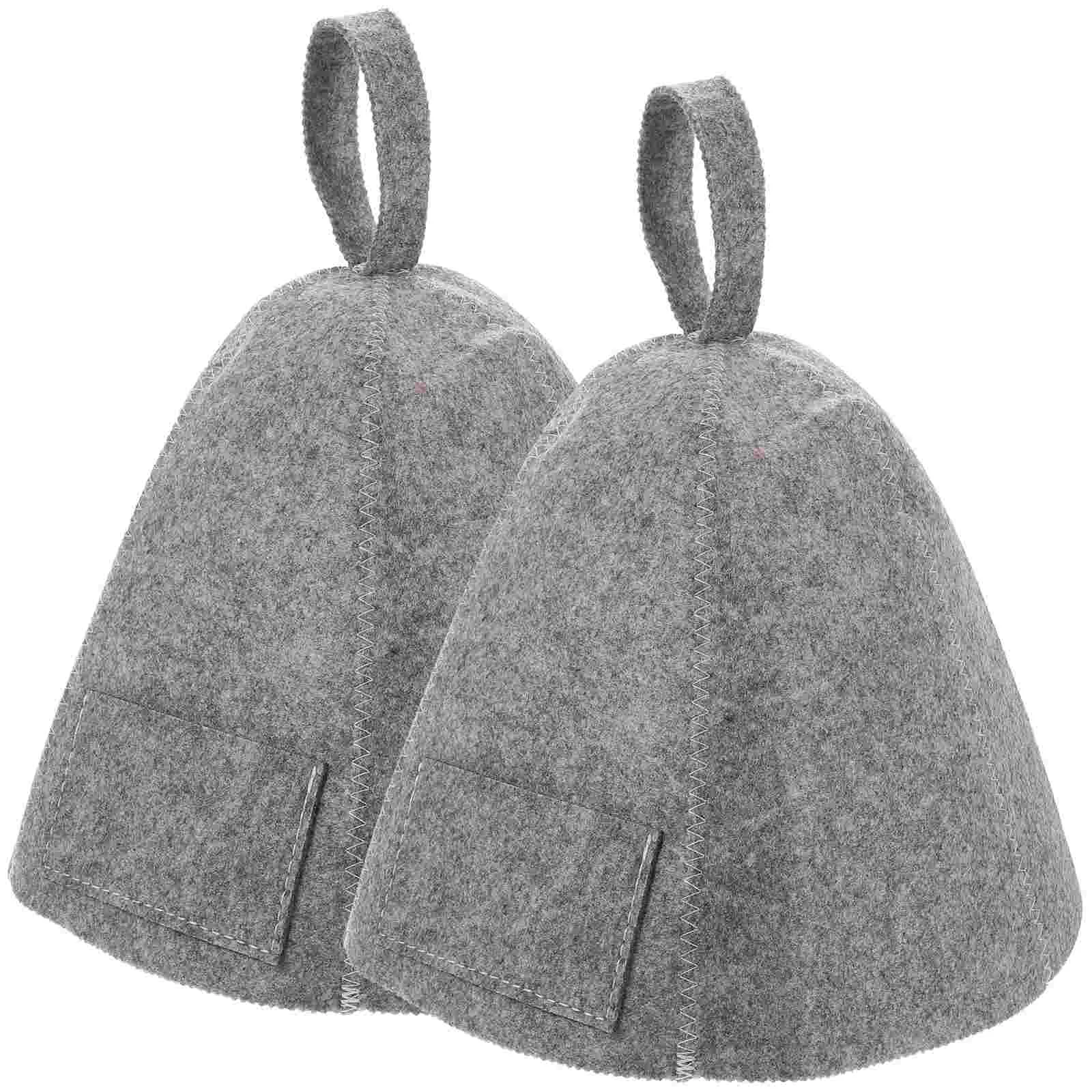 

Hat Sauna Shower Caps Cap Hair Women Bathing Bath Head Wrap Russian Felt Banya Bonnet Suit Large Sleeping Accessories Towel Men