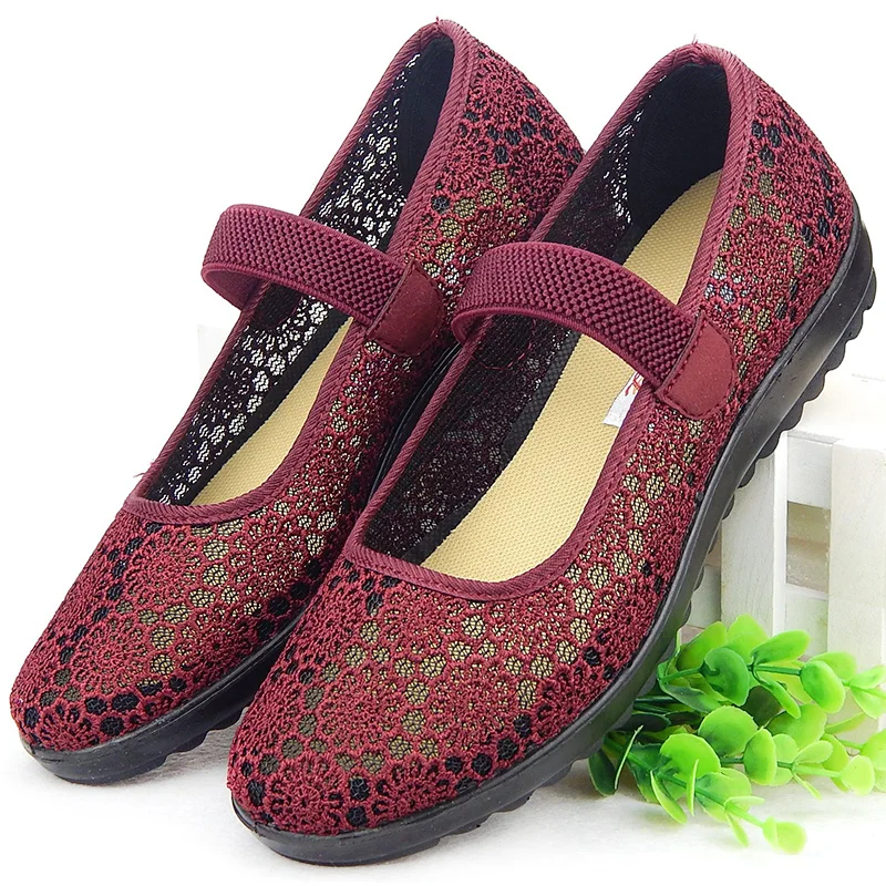 

Spring and Autumn Summer Flat Bottom Lightweight Non-Slip Breathable Comfortable Soft Women's Flat-Heeled Shoes Good-Shoes