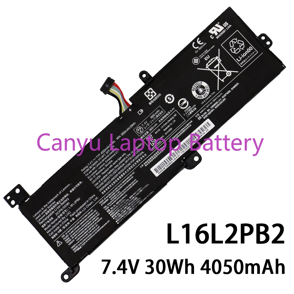 Новый аккумулятор L16L2PB2 для ноутбука 7 4 В 30 Вт/ч 4050 мАч планшета Lenovo 5000 5000-15 L16S2PB2