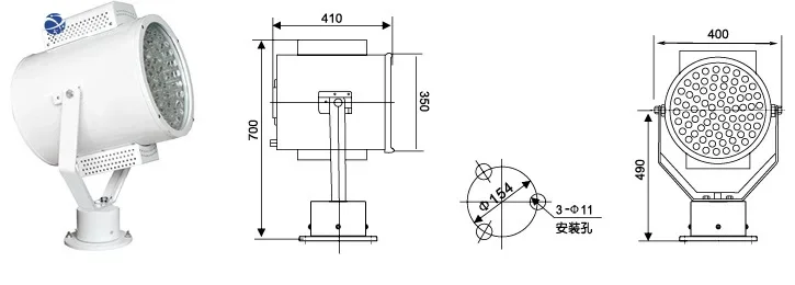 Ручной тип светодиода 300 Вт расстояние 1000 м высокое качество высокая мощность IP55