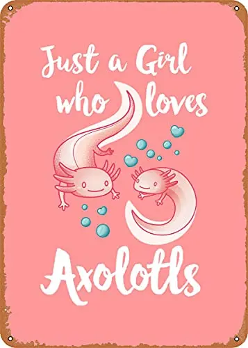 Ретро-подарок с надписью Just a Girl которая любит винтажный вид металлический знак