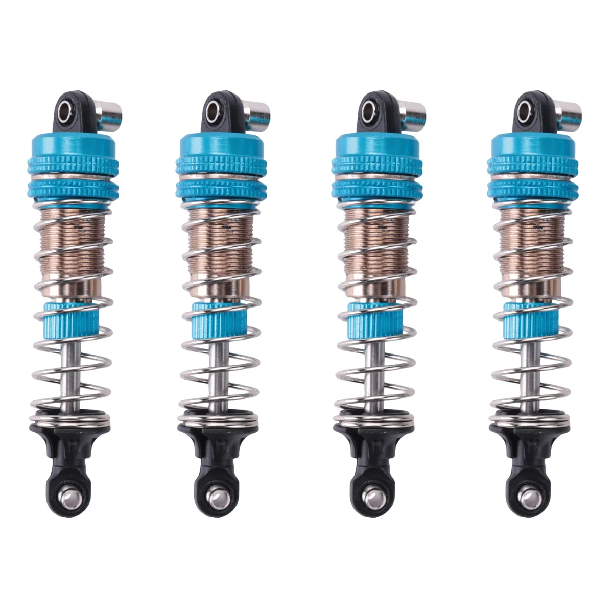 

4Pcs Metal Shock Absorber for Xinlehong Q901 Q902 Q903 9130 9135 9136 9137 9138 Hosim 1/16 RC Car Upgrade Parts,2