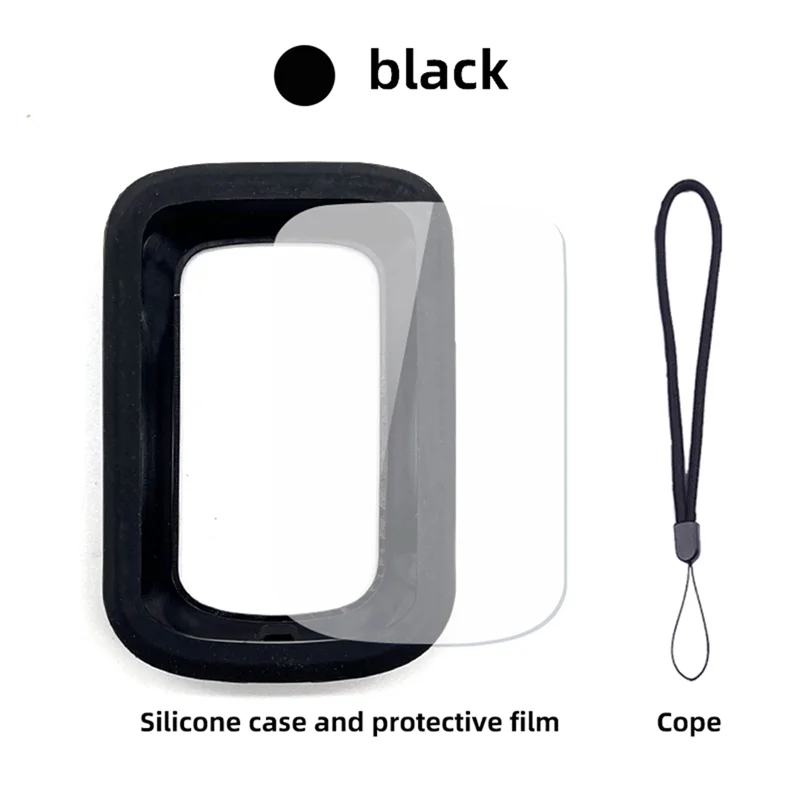 Bike Silicone Protective Cover for IGPSPORT BSC200 Case of GPS Bicycle Computer Protection with Screen Film Black