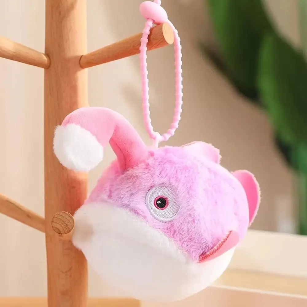 ulacji pluszowa lalka Bobo Angora Fish Cartoon Night Glowing Magnet Kiss Keychain Magnetism Creative Pendant