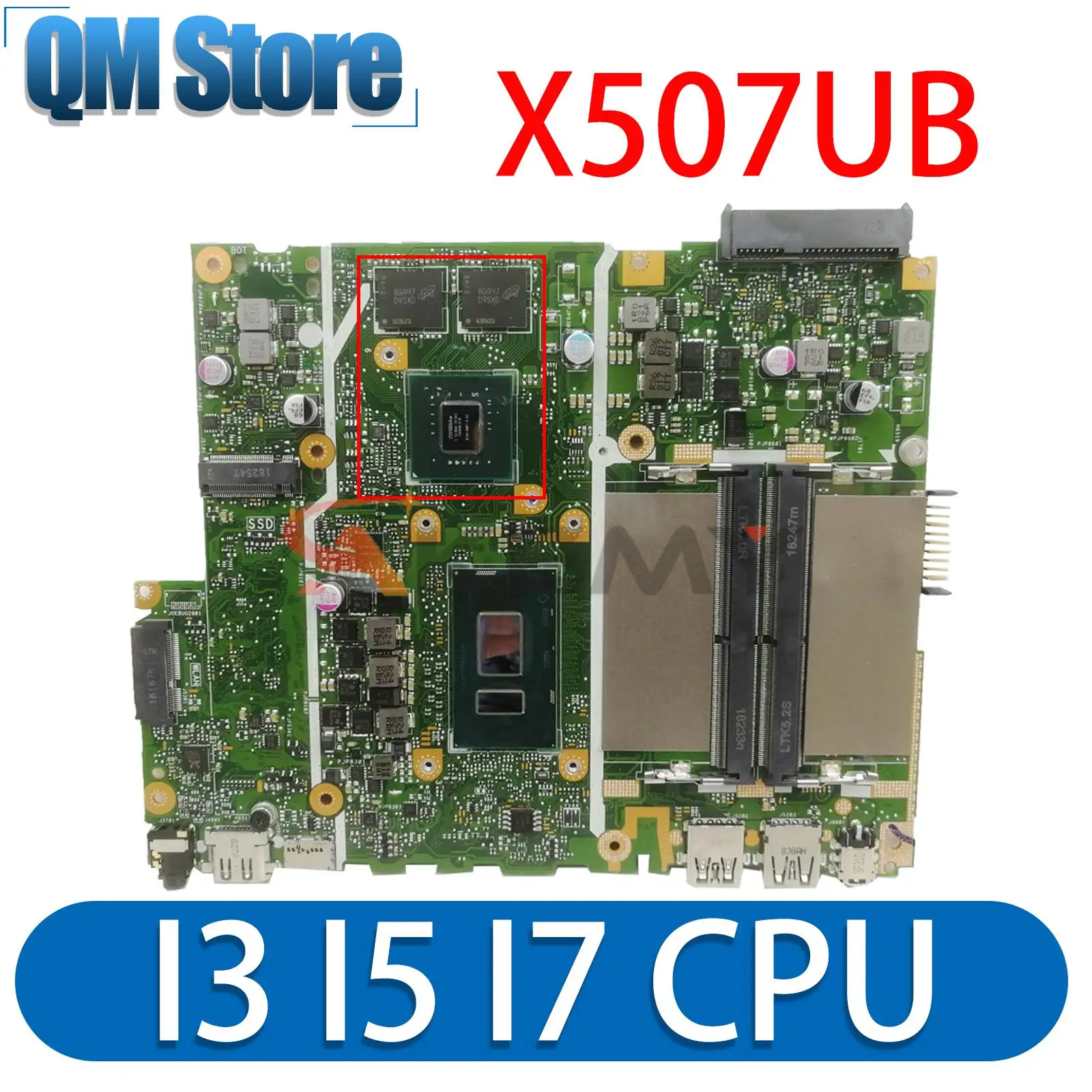 X507UB Материнская плата ASUS X507UBR X507UF A507UB F507UB R507UB A507UF Y5000UB материнская плата для ноутбука I3 I5 I7 6th/7th/8th