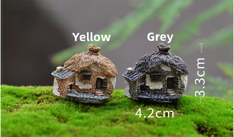 

Мини-домик, миниатюрное искусственное украшение для сада, маленькая модель дома ручной работы, садовое украшение Florarium