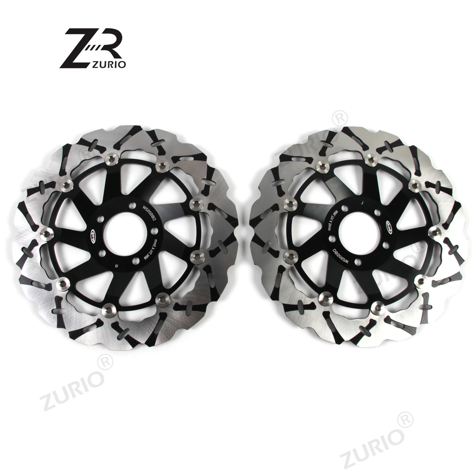 Фото ZURIO для KAWASAKI ZZR 1100 1990-1992 годов с ЧПУ передние тормозные диски мотоцикла ZZR1100 1990 1991 1992 №5