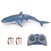 remote control shark toy 2 4ghz rc shark for swimming pool spray water with led lights 1 or 2 battery color golden black blue