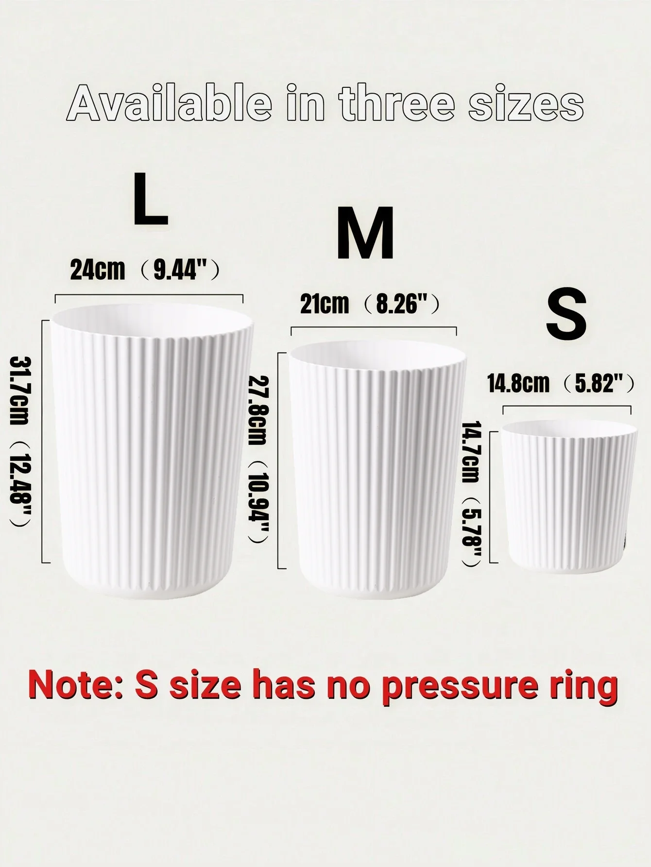 

Пластиковый полосатый мусорный бак