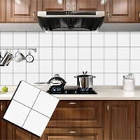 waterproof kitchen wall stickers bathroom tables decals self adhesive oilproof classic square shape wallpaper home decor