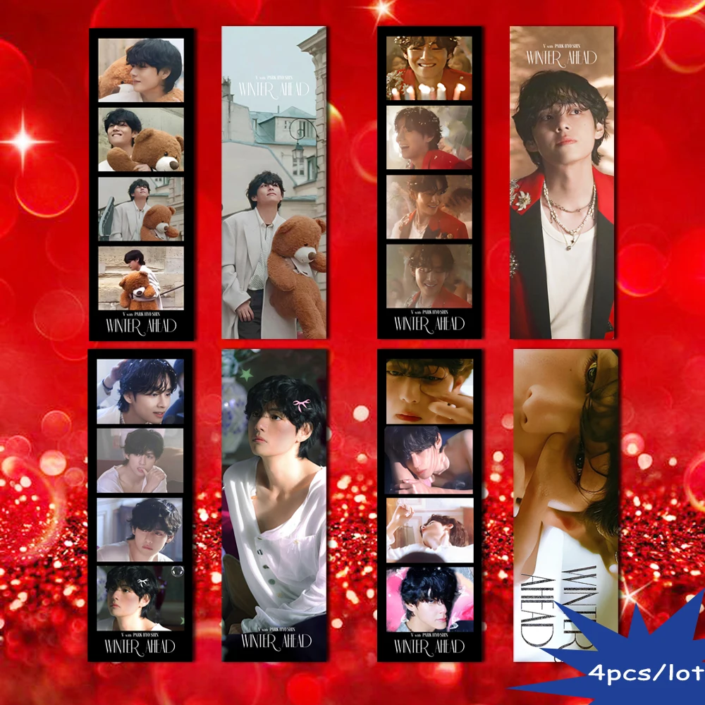 

Idol Kpop фотокарточки закладки 4 шт.