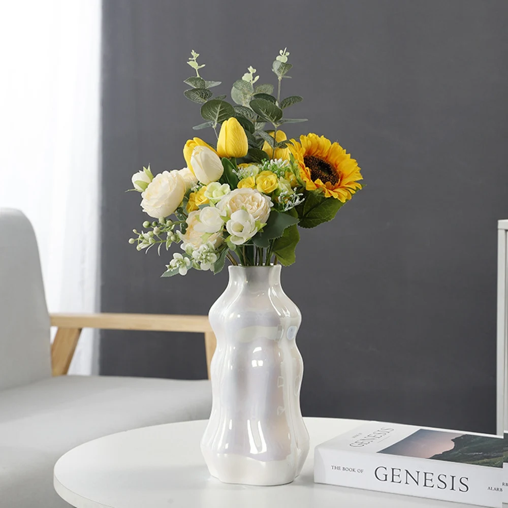Керамическая декоративная ваза креативный аранжировщик цветов в гостиной