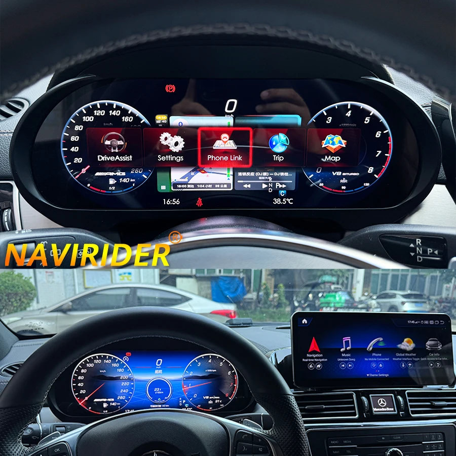 

Для Mercedes Benz ML GL GLE GLS W166 X166 2012-2019 полный ЖК-цифровой прибор Carplay спидометр приборная панель кабина 12,3 дюйма