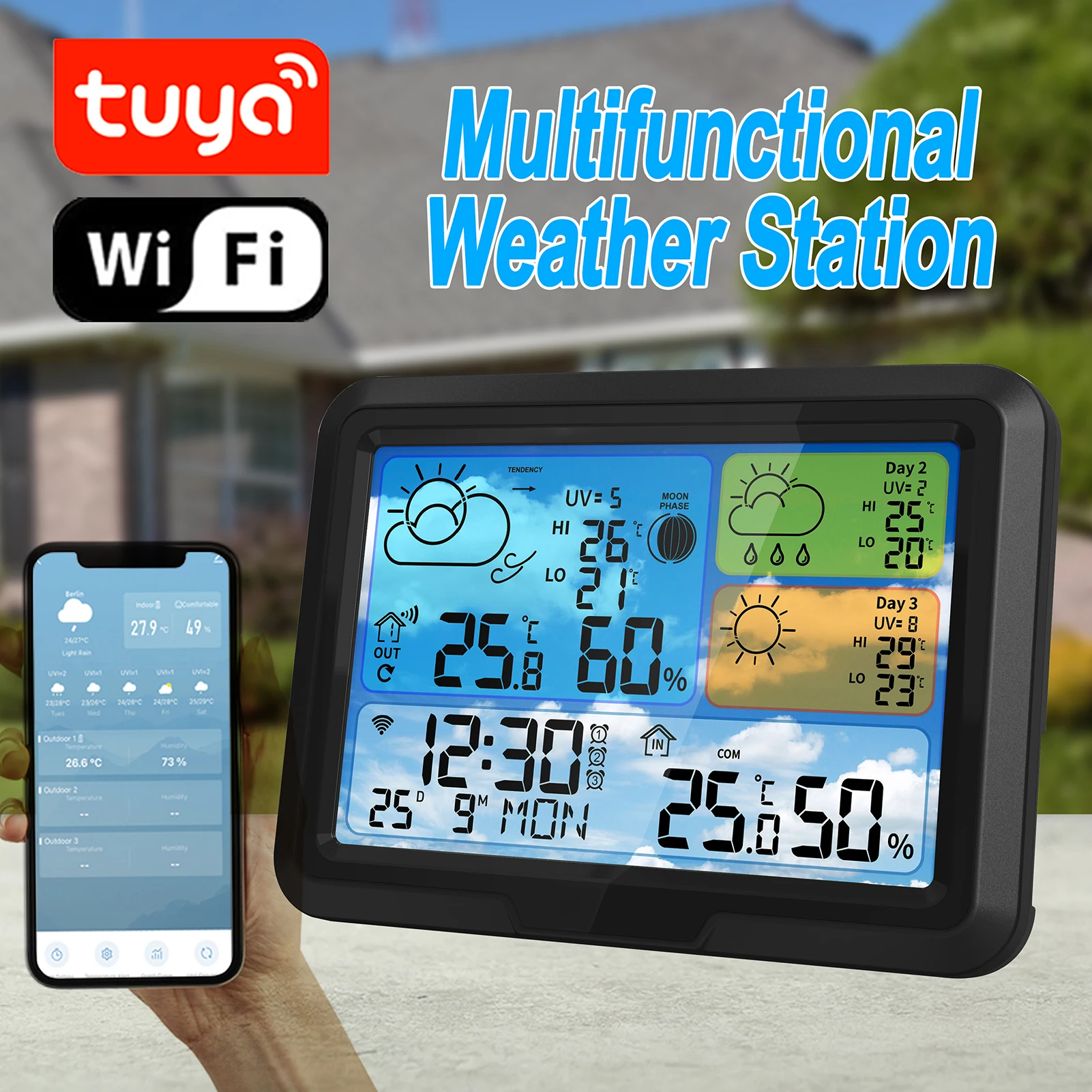 

Wi-Fi метеостанция TUYA