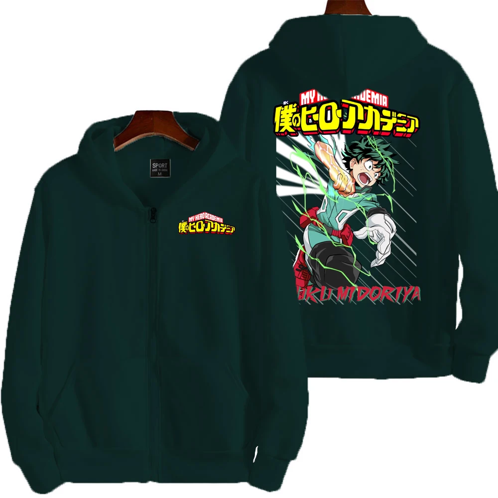 Мужская толстовка с капюшоном My Hero Academy Izuku Midoriya весенне-осенняя женская большого