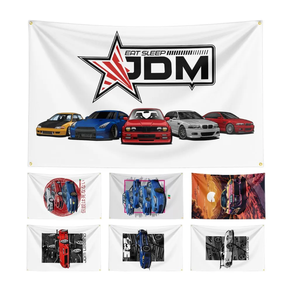 

3X5Ft Eat Sleep JDM Flag Polyester Digital Printing Car Tuning Culture Banner For Decor ft Flag Decor,flag Banner Flag Banner