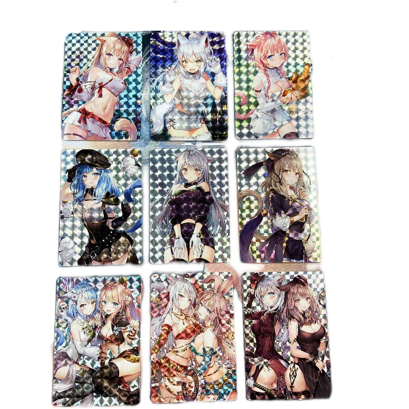 

9 шт./компл. Kawaii ACG Cat Ear Girl LITTLE STAR Card Game Collection Card аниме периферийная кошка Очаровательная флеш-карта для мальчиков и девочек игрушки