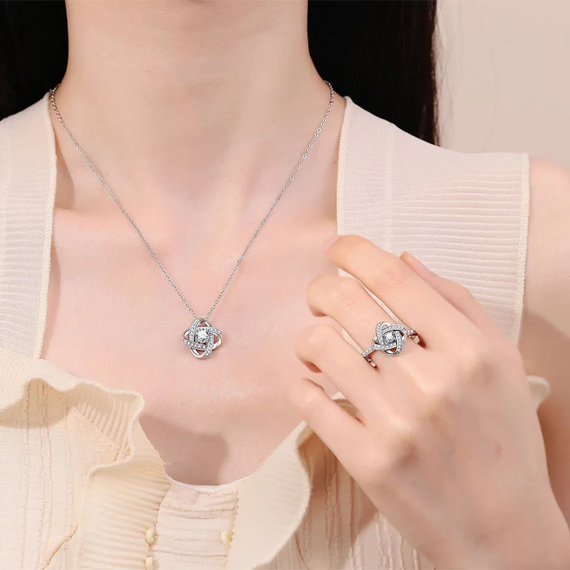 Новые ювелирные изделия из стерлингового серебра 925 пробы плетение лепестков