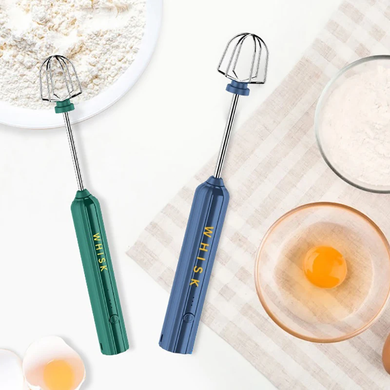 1PC Electric Stirrer Milk Frother Foamer Handheld Egg Beater USB Charge Bubble Maker Mixer For Coffee Cappuccino Food Blender