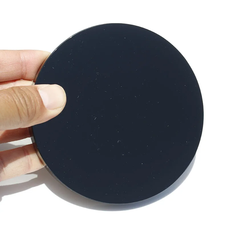 

Free Shipping !!! 1 / 2 / 3 / 5 Pcs 9.8 CM Natural Black Obsidian Crystal Round Slices