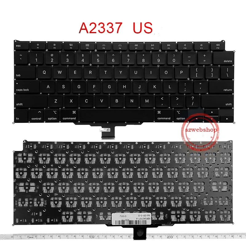 

New Laptop English US Keyboard Replacement For MacBook Air 13" M1 A2337 2020 EMC3598 MGN63LL/A