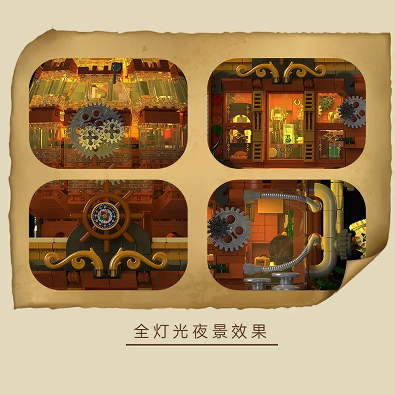 Конструктор MOC Idea в стиле стимпанк Детский конструктор развивающий дом игрушки