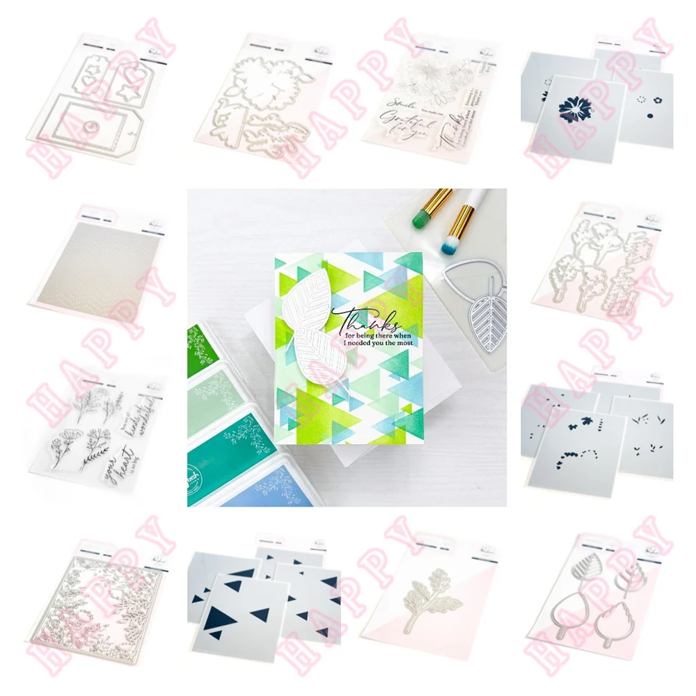 

Metal Craft Cutting Dies Stamps Fall Leaf Shaker Tag Secret Garden DIY Scrapbooking Diary Decoration Stencils Embossing Template